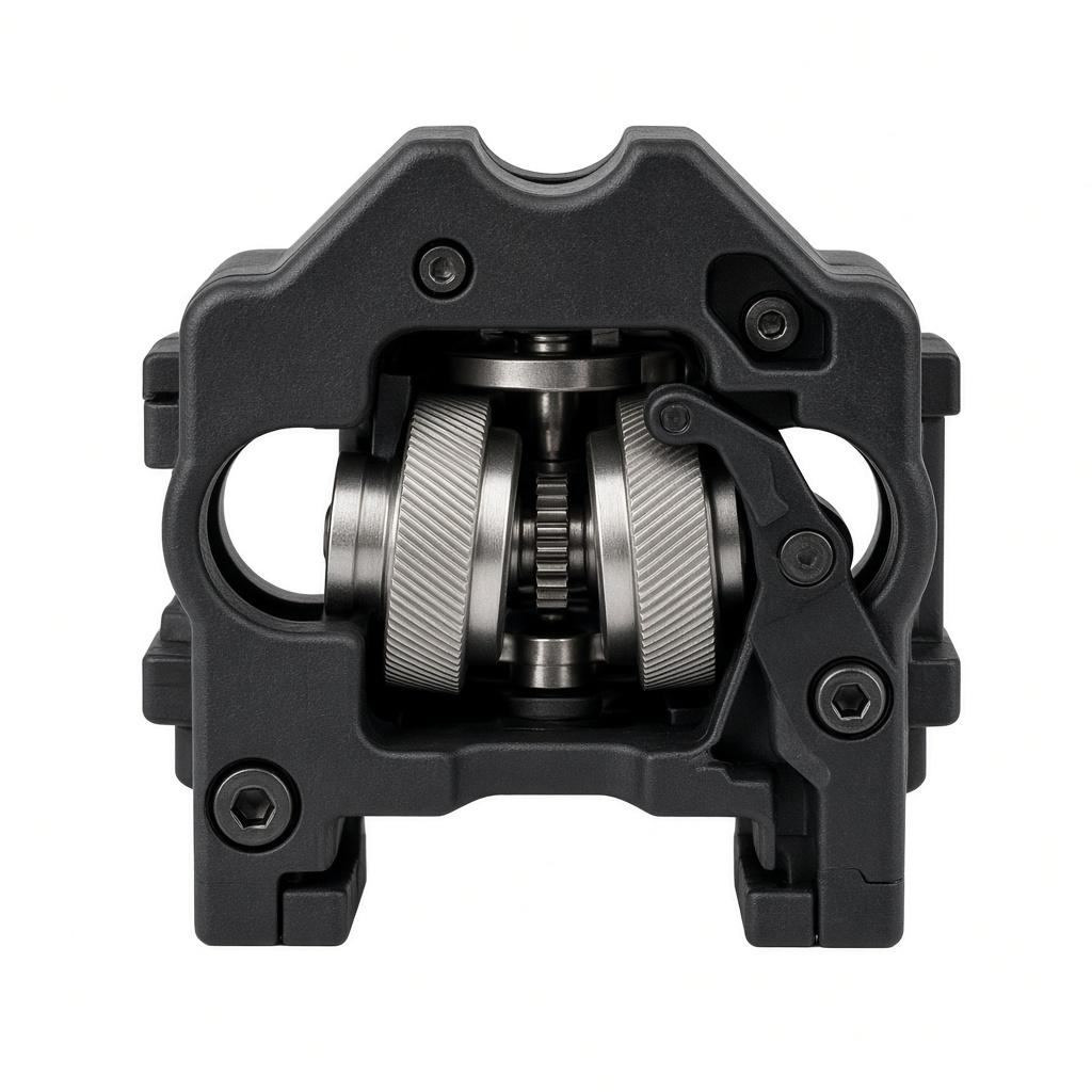 BMG style extruder